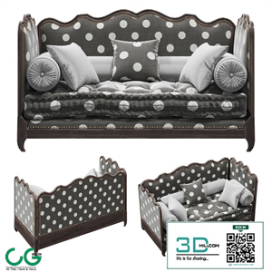 Sofa bed Sevigne day bed by Moissonnier