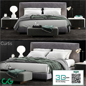 Minotti Curtis Bed 2