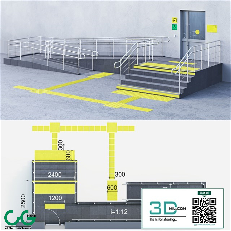 Adaptation of the entrance to the building for the disabled