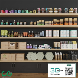 Collection set of cosmetics for beauty salons or shops. Make up