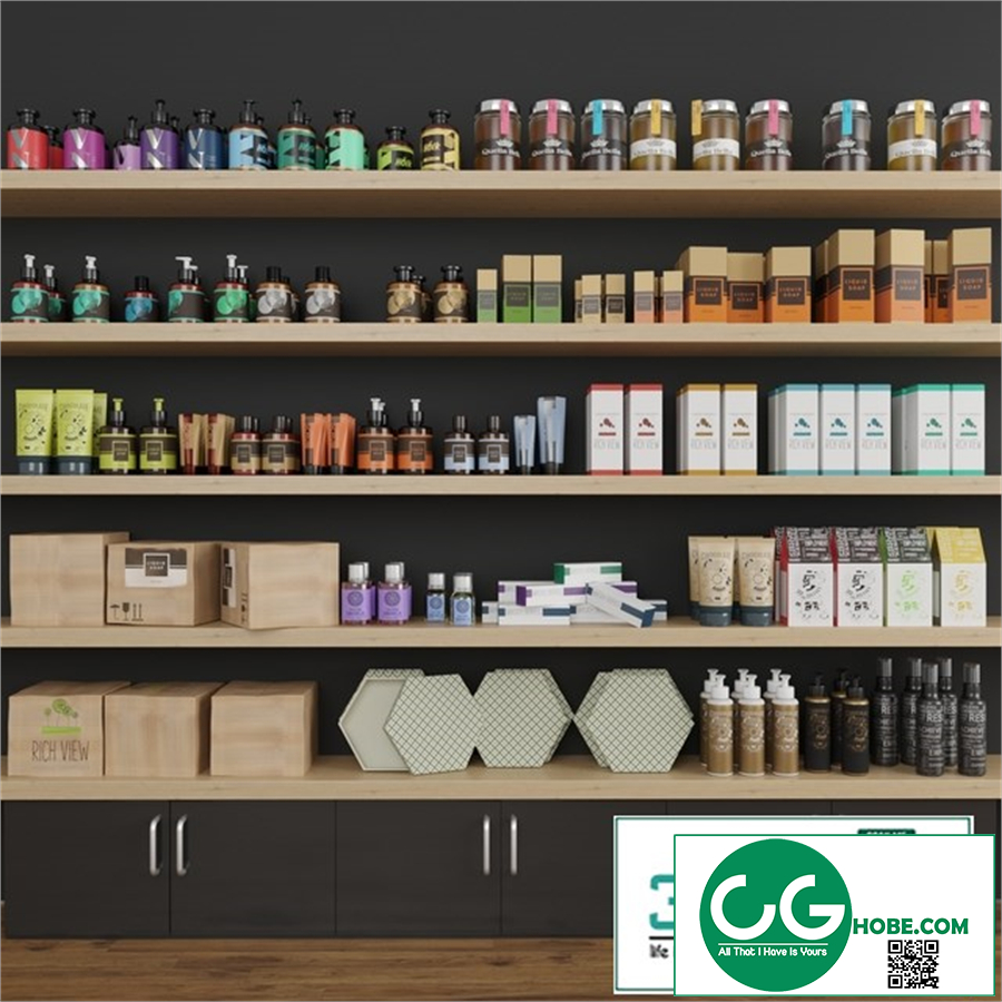 Collection set of cosmetics for beauty salons or shops. Make up