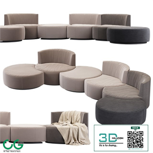 Modular sofa Mussi Italy Sedutalonga