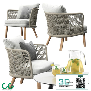 Varaschin Emma Lounge armchair set