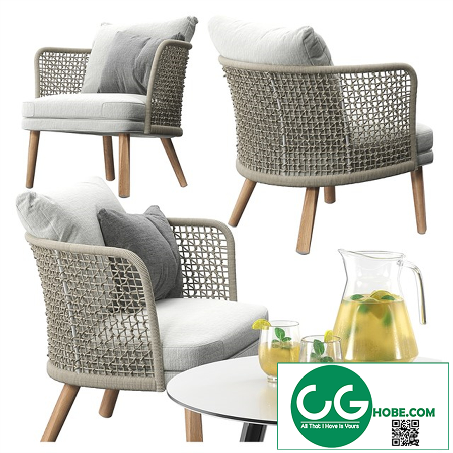 Varaschin Emma Lounge armchair set