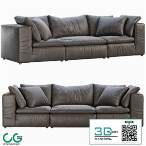 RH Cloud Modular Leather Sofa