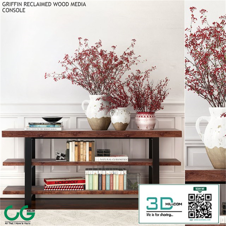 Pottery barn GRIFFIN RECLAIMED WOOD MEDIA CONSOLE