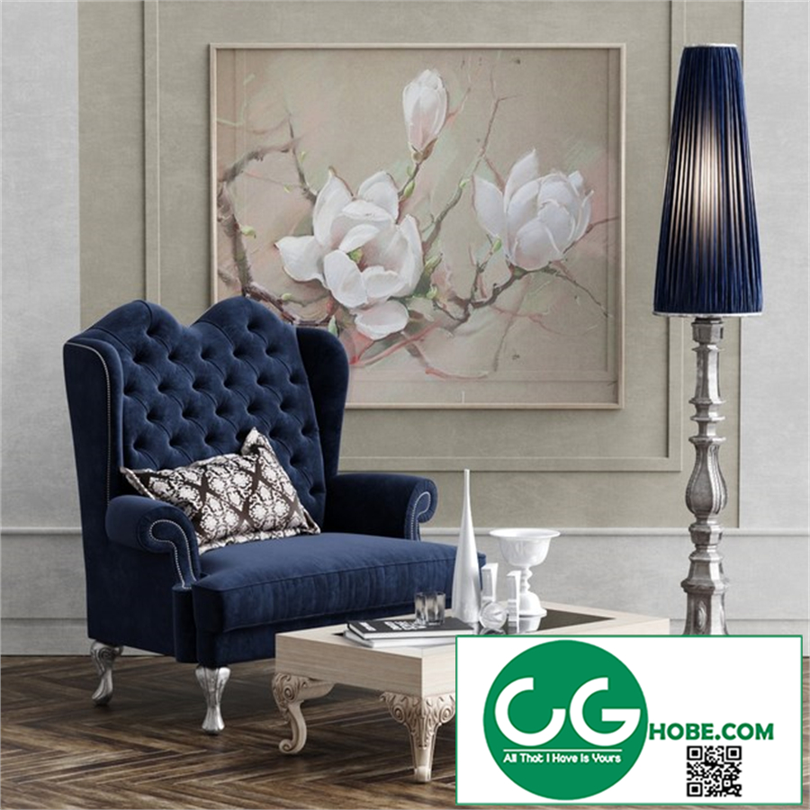 Dolfi Adelaide armchir. Floor lamp