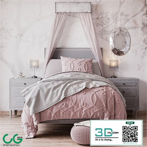 Bed MARCELLE UPHOLSTERED BED from Restoration Hardware Baby & Child