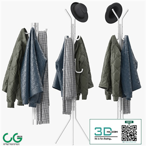 Metal Tripod Stand Coat Rack