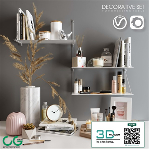 Decorative set for dressing table