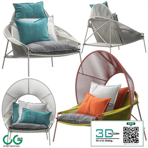 Roche Bobois Traveler armchairs