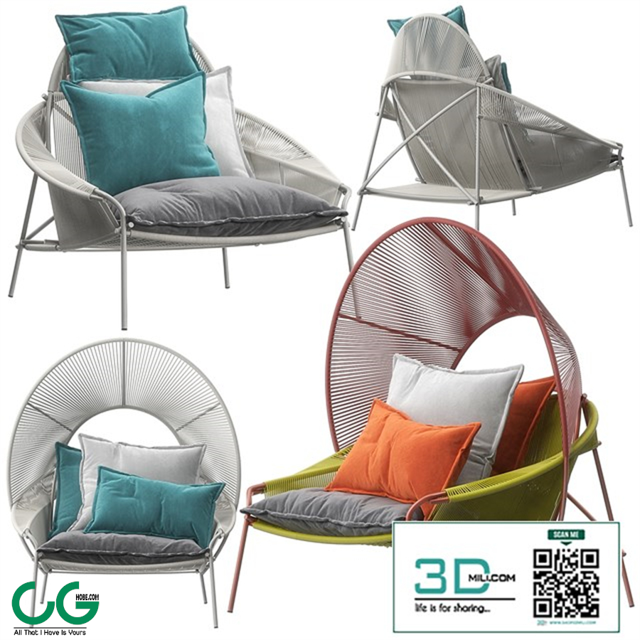 Roche Bobois Traveler armchairs