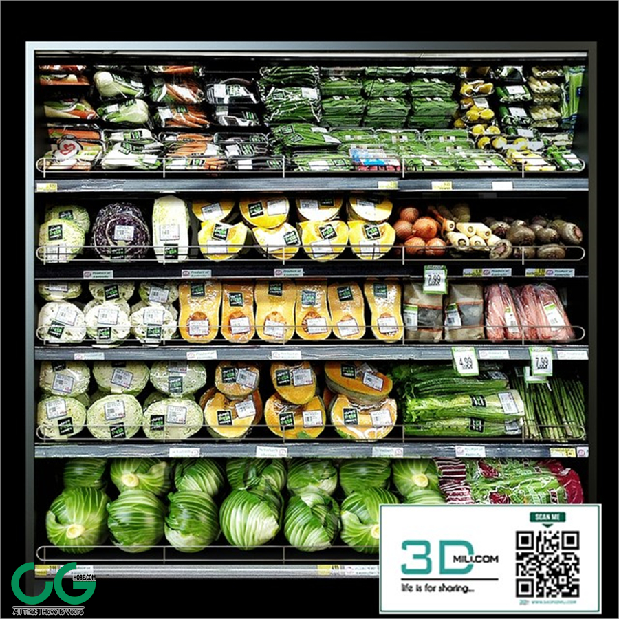 Shelves with vegetables 2