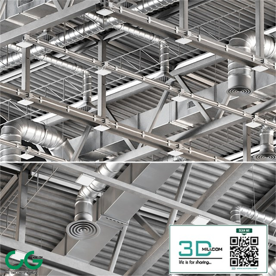 Ceiling Ventilation Gray