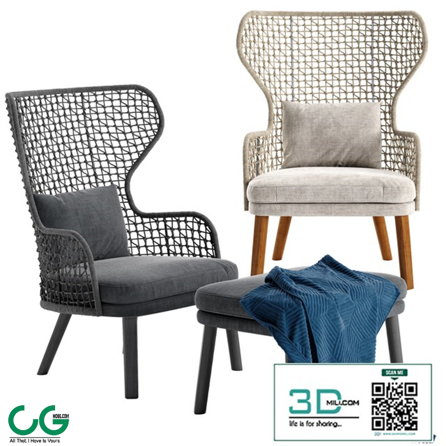 Varaschin Emma bergere armchair
