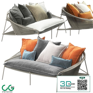Traveler Outdoor Sofa by Roche Bobois