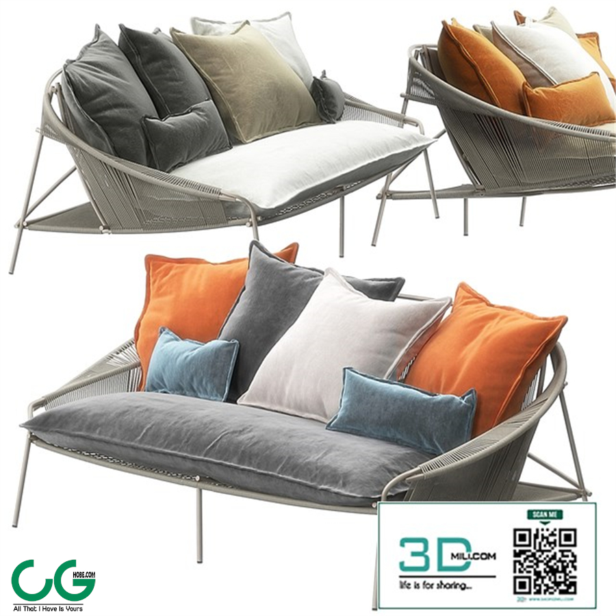Traveler Outdoor Sofa by Roche Bobois
