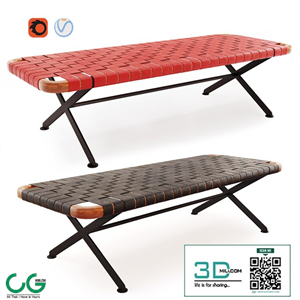 Bench axxia cuoio