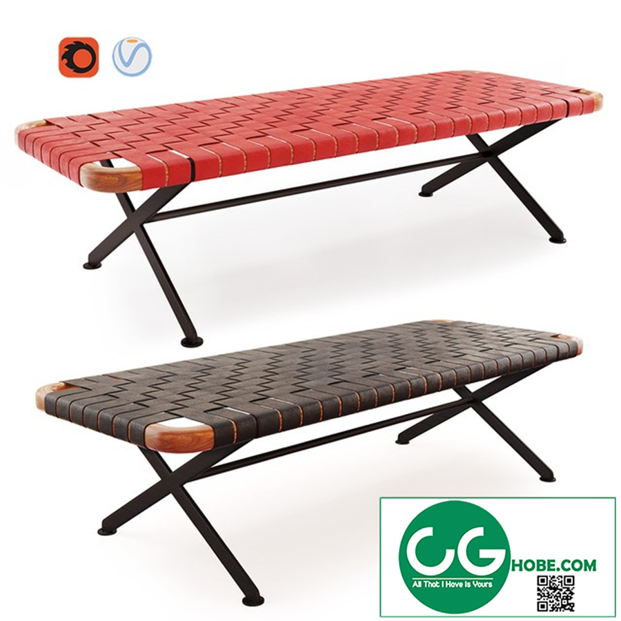 Bench axxia cuoio