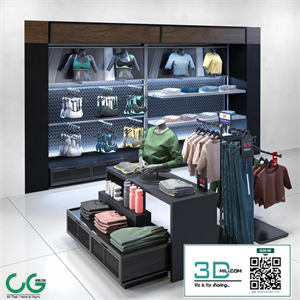 Clothes shop athletic wear 02