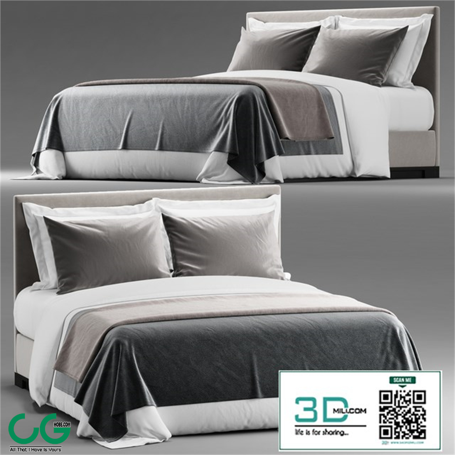 Simple bed for hotel room 2