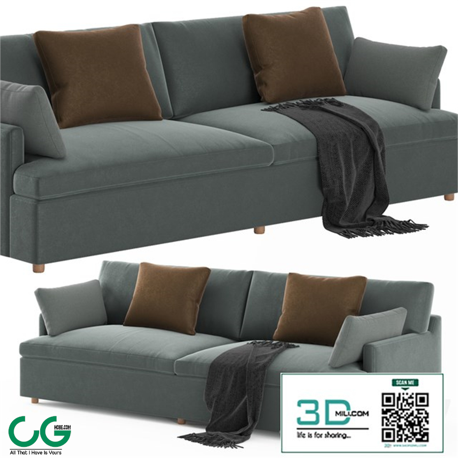 RH Cloud Track Arm Sofa