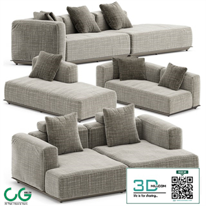 HYBRID OUTDOOR SOFA SET3 by B&B ITALIA