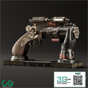 Decorative Steampunk Gun