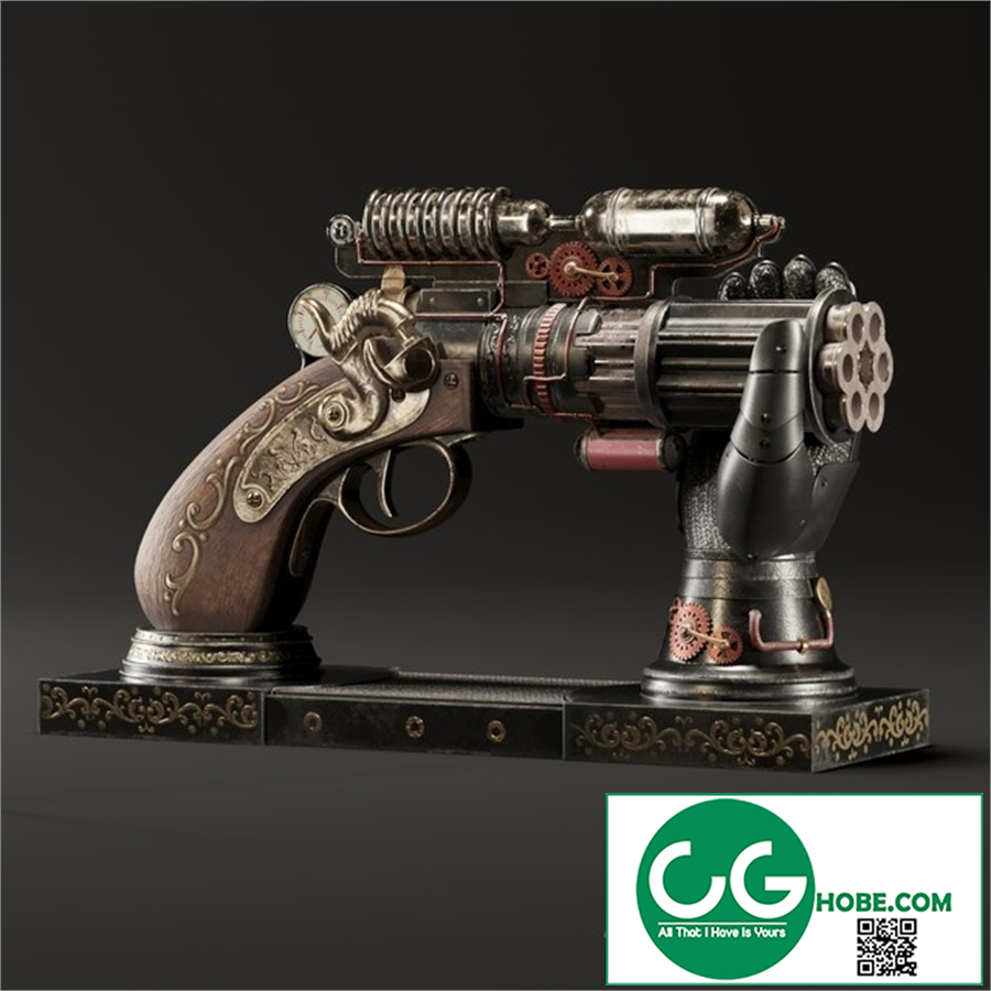 Decorative Steampunk Gun