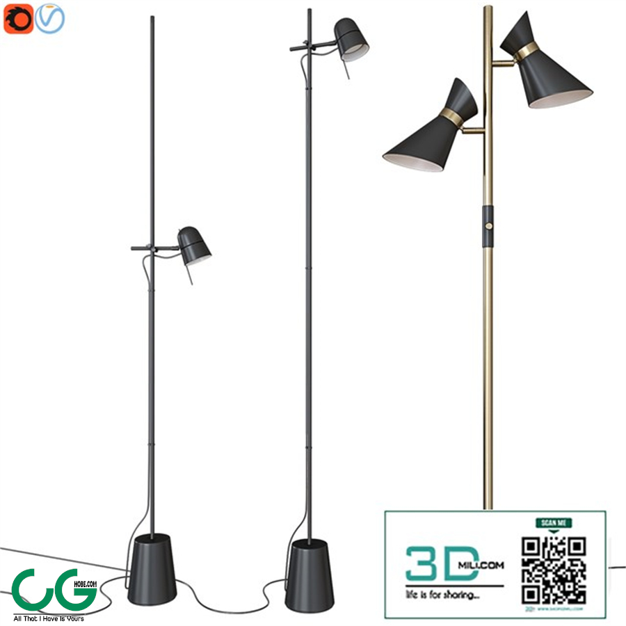 Counterbalance floor lamp Luceplan. Jared floor lamp