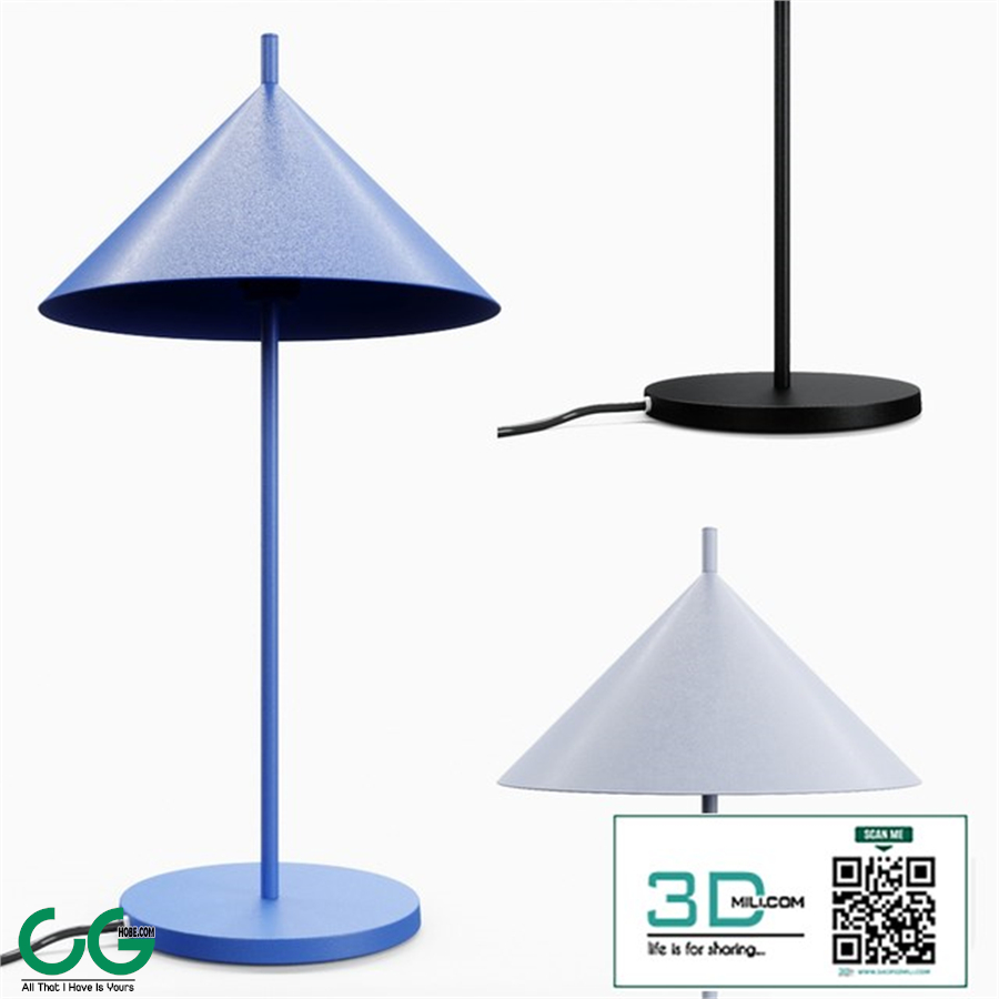 HKLiving metal triangle table lamp M - 4 colors
