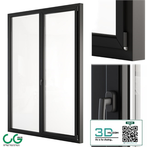 Glass Modern Door Black