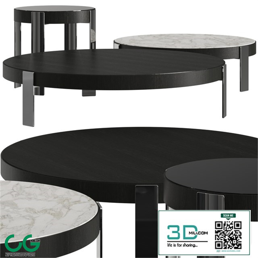 Minotti Mattia Round Coffee Tables