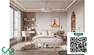 Modern Girl room kid room children room 71 3d model