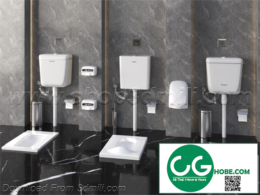 Bathroom Equipment 3dsmax File 143