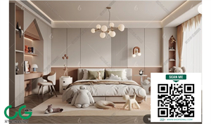 Modern Girl room kid room children room 69 3d model