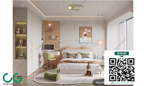 Modern Girl room kid room children room 75 3d model