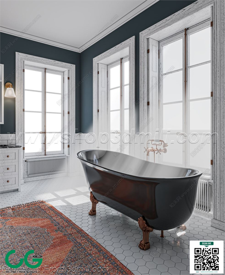 Bathroom Equipment 3dsmax File 107