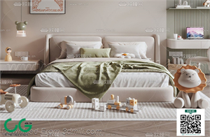 Modern boy room kid room children room 61 3d model