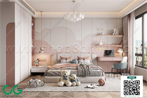 Modern Girl room kid room children room 45 3d model