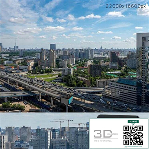Panorama of Moscow from the flour-grinding passage v2