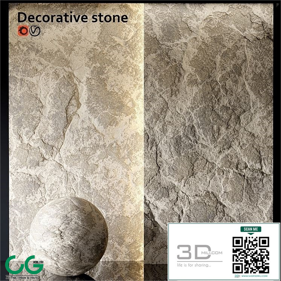 Decorative stone wall 4k