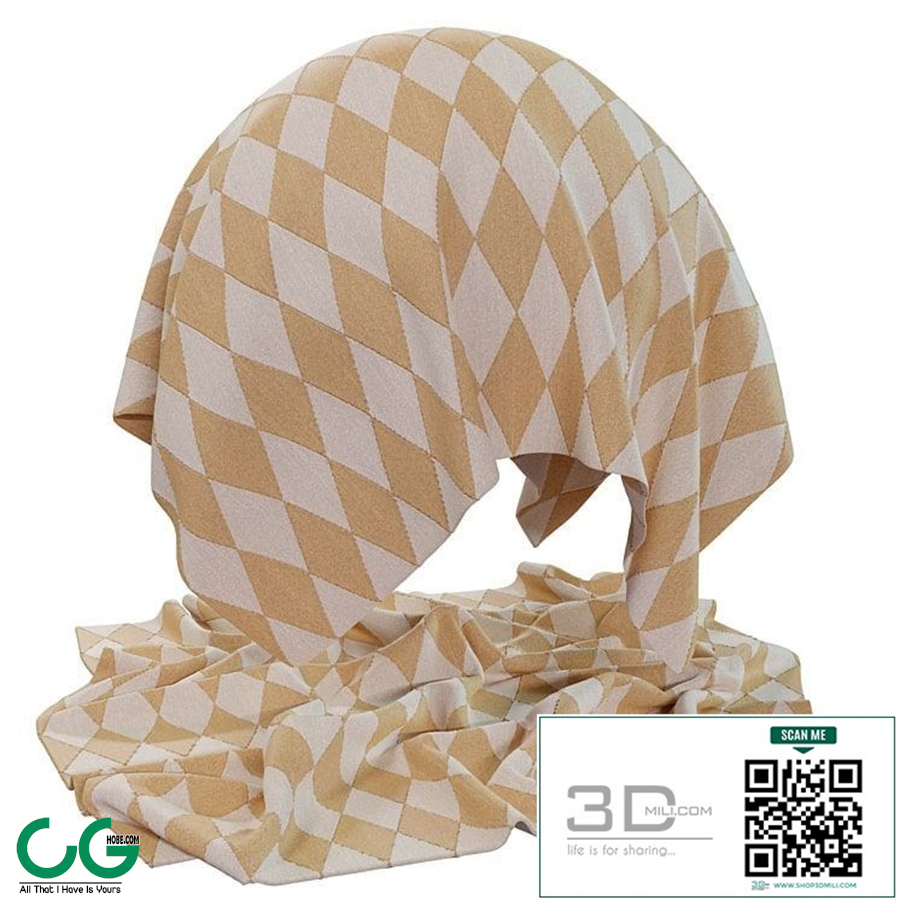 Fb205 Fabric Diamond | 1Mat | 4k | Seamless