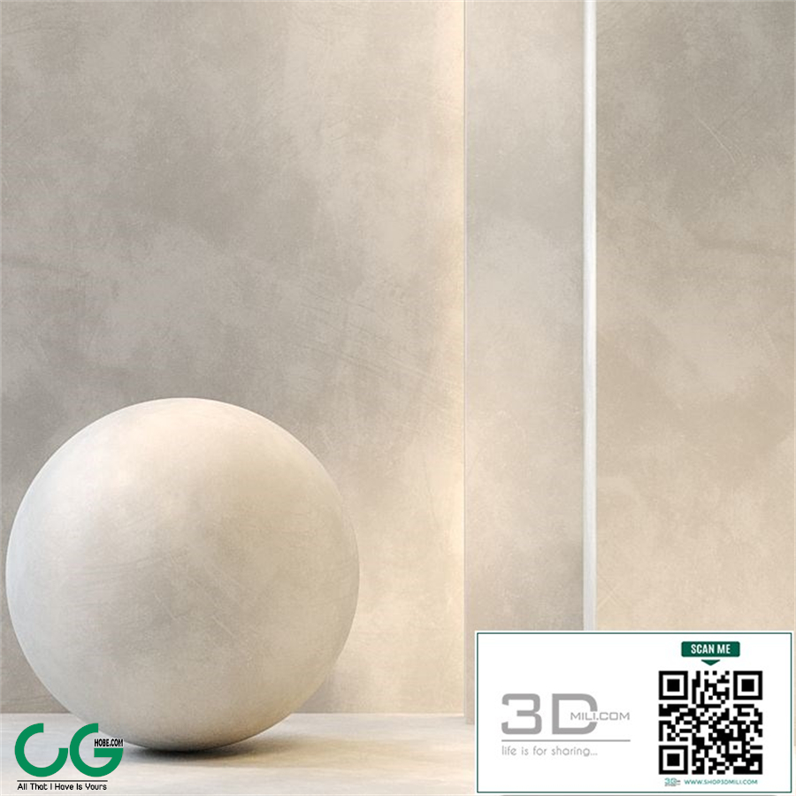 Stucco Textured Beige / PBR / Seamless / 4k / set04