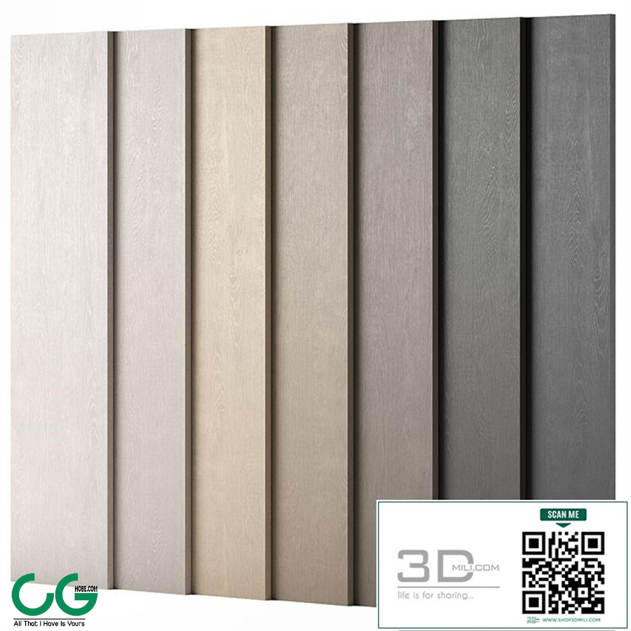 Wood materials Oak - 7 colors - set 11
