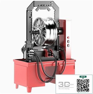Stand for straightening alloy wheels