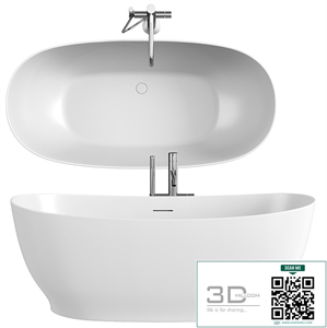 neoro n50 freestanding bath L 165 W 78 H 61 cm