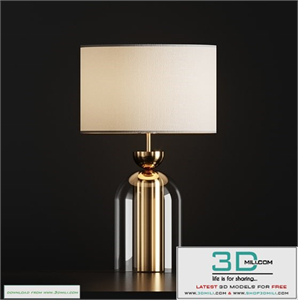 Bell jar table lamp