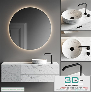 Inbani Grate 02 Vanity Unit Set 5