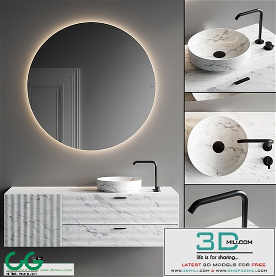 Inbani Grate 02 Vanity Unit Set 5
